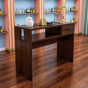 Nail Desk Retro Single/Double Person Nail <b>Work</b> Desk Nail Shop Desk Special Offer Economy Nail Desk Nail Desk - Product Image 4