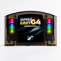 SummerCart 64 Cartouche de jeu N64 Open Source Flashcartridge pour console de jeu 64, compatibilité carte SD 32 Go, plus de 5400 jeux