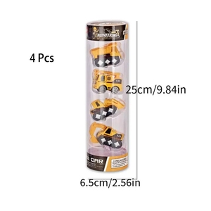 KSF Cartoon Mini 1/64 Modèle <span class=keywords><strong>de</strong></span> véhicule en métal moulé sous pression Jouet Ingénieur <span class=keywords><strong>Police</strong></span> Camion <span class=keywords><strong>de</strong></span> pompiers Ensemble coulissant en alliage Jeu pour enfants - Product Image 2