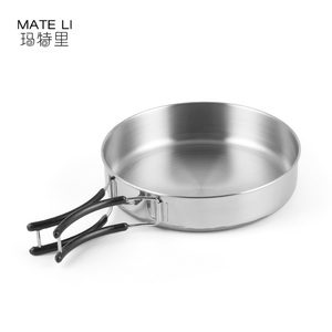 Casseroles et poêles d'extérieur Batterie <span class=keywords><strong>de</strong></span> cuisine portable en acier inoxydable Équipement <span class=keywords><strong>de</strong></span> pique-nique <span class=keywords><strong>de</strong></span> camping Ensemble <span class=keywords><strong>de</strong></span> casseroles antiadhésives - Product Image 5