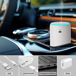 2026 <span class=keywords><strong>Mini</strong></span> <span class=keywords><strong>Diffuser</strong></span> Minyak Esensial Ultrasonik Tanpa Air Pengubah Warna Tujuh untuk Rumah dan Mobil Menggunakan USB/Baterai Aromaterapi AS Garansi 1 Tahun - Product Image 4