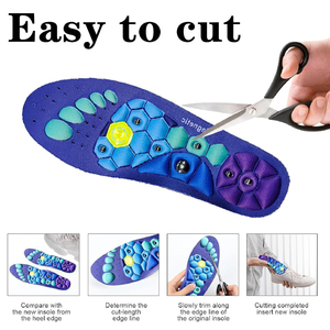 Solette Magnetiche Terapeutiche Comfort, Solette Massaggianti con Agopressione per Uomini e Donne, Materiale Ortopedico in EVA per la Cura della Salute del Piede - Product Image 3