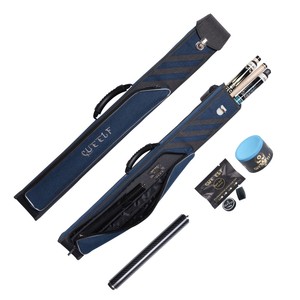 Étui de queue de billard bleu foncé Cueelf 2B3S avec poignée en bandoulière étui de queue de billard avec clés plusieurs poches pour accessoires - Product Image 3