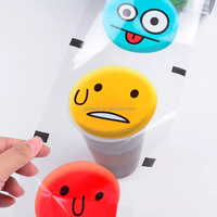 Vente en gros rouleau de film d'étanchéité pour thé à bulles de qualité alimentaire rouleau d'emballage en plastique transparent à déchirure facile pour gobelets en papier et en plastique