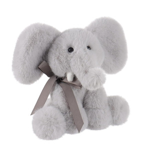 7554 adorabili e soffici peluche elefante peluche giocattoli di peluche con collo a fiocco a nastro regali di compleanno per bambini piccoli elefanti - Product Image 2