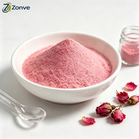Poudre de pétales de rose séchés de qualité alimentaire et cosmétique, poudre de fleurs de rose rouge double en vrac, poudre de rose en gros, directement de l'usine