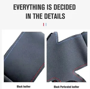Appdee cubierta de volante de coche de cuero Artificial negro para Honda <span class=keywords><strong>CRV</strong></span> 2003 2004 <span class=keywords><strong>2005</strong></span> 2006 - Product Image 6