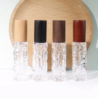 Flacon pulvérisateur de parfum en verre 5ml/10ml, rechargeable, vide, avec pompe, design courge amère, pour sérum de soin de la peau, vente en gros, Chine, sans bâtonnet