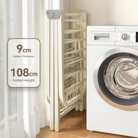 Séchoir à linge pliable le plus vendu – Étendoir peu encombrant pour vêtements et couettes, idéal pour balcon intérieur, salle de bain et extérieur