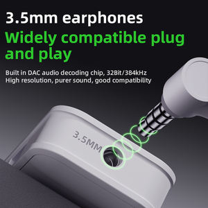 Piva 3-इन-1 टाइप-सी गेम एडाप्टर 3.5 मिमी pd60w फास्ट चार्जिंग यूएसबी सी डेटा ट्रांसफर dac 32bit/384khz 480mbps चार्जिंग पावर डिस्प्ले - Product Image 4