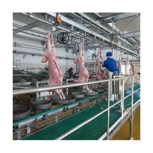 Diseño de equipo de matanza de ovejas superventas línea transportadora de procesamiento previo para maquinaria de matadero de cabras