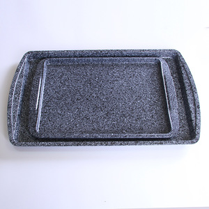 Juego de moldes rectangulares para pasteles de acero al carbono, 2 piezas, herramientas para hornear con revestimiento antiadherente para uso doméstico - Product Image 1