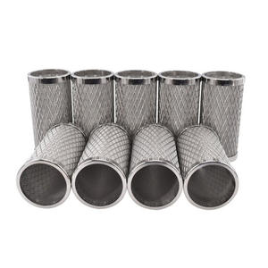 Filtre à mailles perforées sur mesure en acier inoxydable 304, <span class=keywords><strong>cartouche</strong></span> filtrante à trous ronds, simple ou double couche, support inclus - Product Image 5