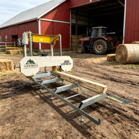 Scie à bois horizontale portable de précision pour le traitement des planches de 31 pouces, moteur électrique haute efficacité 11 kW, directement de l'usine