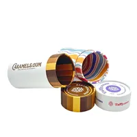 Tube d'emballage en papier kraft personnalisé avec logo UV doré en relief pour thé, aliments, cosmétiques - Impression artisanales biodégradables à effet évanouissement
