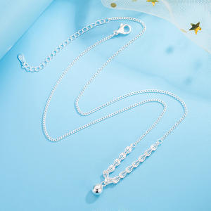 จี้เงิน925มอยส์ไนท์สร้อยคอ925ปรับแต่งได้ - Product Image 1