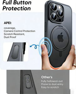 APEI Coque <span class=keywords><strong>de</strong></span> téléphone compatible avec support anneau rotatif à 360 degrés, résistante aux chutes et fine, pour <span class=keywords><strong>iPhone</strong></span> 15 15Pro Max - Product Image 4