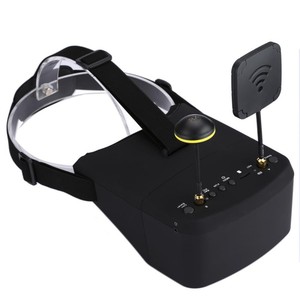 EV800D 40CH 5.8กรัม5นิ้ว800*480ชุดหูฟังวิดีโอ HD DVR หลากหลายแว่นตา FPV พร้อมแบตเตอรี่สำหรับโดรนรุ่น RC FPV - Product Image 1