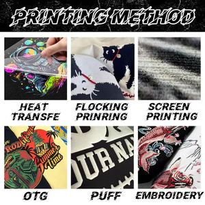 顶级重量级100% 棉混搭情感t恤服装t恤街装图形印花超大衬衫 - Product Image 4