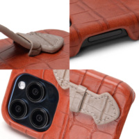 Venta al por mayor de la venta caliente de cuero de la caja del teléfono móvil de moda fundas de cuero para teléfonos móviles de cuero personalizado Logo Phone Case