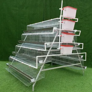 Q235 steel wire Automatic Laying Hen Egg A type layer galvanized welded wire mesh egg chicken cage for sale