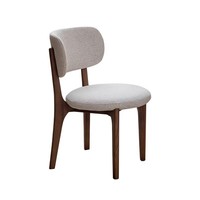 Chaise de salle à manger en bois massif de style vintage français, style nordique du milieu du siècle, Wabi Sabi, pour restaurant et maison