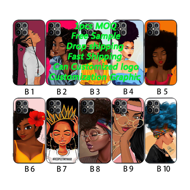 Matte Soft Cartoon Gentle Girls Series Painting Phone Case for iPhone 13 14 15 16E 17