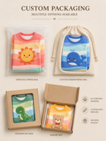 Combinaison pour bébé personnalisée, design mignon d'animaux et de rayures arc-en-ciel, coton doux, manches longues, combinaison pour nourrissons, fabricant OEM, vente en gros