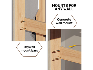 Moderno Set Fitness in legno per la casa sport corda palestra parete di arrampicata per i bambini per la camera da letto scuola cucina uso elegante altri mobili per - Product Image 6