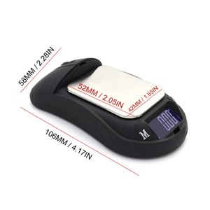 LCD Mouse Jewelry Gold Mining Equipment Small Pocket Scale Auto Calibration and Balances Carat Digital 1kg Weight Mouse - Product Image 3