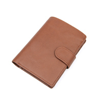 Dompet Pria RFID Posisi Multi Kartu PU Kelas Tinggi, Dompet Koin Klip Uang Pria Bisnis Desain Tahan Air