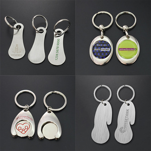 Promozione in metallo in lega di zinco carrello della spesa gettone portachiavi carrello della spesa gettone portachiavi - Product Image 5