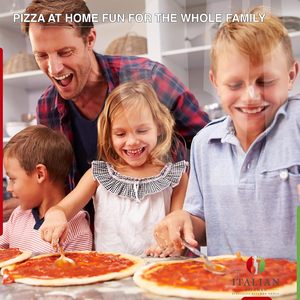 Pelle à pizza en aluminium perforé antiadhésive de 14 pouces et pelle à pizza en métal durable avec poignée en silicone - Product Image 4