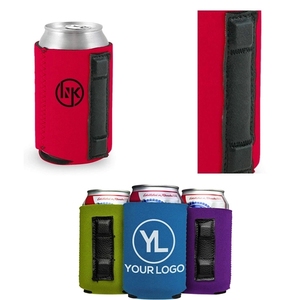 Manchon magnétique promotionnel en néoprène pour canettes, couleur unie, design simple et élégant pour une manipulation facile des canettes de boisson - Product Image 2