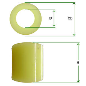 แหวนรองกันกระแทกแบบข้อต่อ  ยางโพลียูรีเทน  ปลอกยางยืดหยุ่น  ปลอกยางกันกระแทกแบบเอ็นเนื้อวัว  ปลอกยางกันกระแทก - Product Image 5