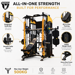 HUISHENG Commercial Metal Multi Function Gym Station Smith Machine Rack <b>Strength</b> <b>Training</b> Fitness Equipment - Product Image 3