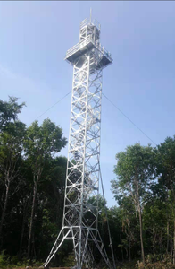 전문 경비 관측탑 강철탑 용융 아연 도금 50년 이상 수명 국경 순찰 민감 지역용 - Product Image 2