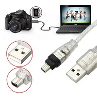 Câble adaptateur USB mâle vers Firewire IEEE 1394 4 broches mâle iLink, câble Firewire 1394 pour caméra DV SONY DCR-TRV75E, 150 cm