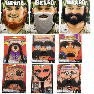Noir Simulation Performance Moustache Halloween Party Supplies Accessoires de barbe pour les célébrations du Ramadan - Product Image 3