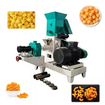 Energy Saving corn Puff Snack Extruder Machine puffed Rice Cake Machine ...