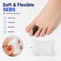 批发 SEBS H 形脚趾分离器 防摩擦拇囊炎矫正器 大脚趾垫 日常足部护理用品