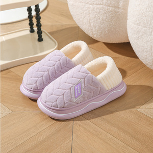 Chaussons d'hiver pour femmes et hommes, taille universelle, antidérapants, doux et chauds, chaussures d'intérieur pour l'hiver - Product Image 6