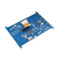 Modul Layar LCD Sentuh IPS Resistif Waveshare 1024*600 7 Inci untuk Papan Pengembangan Raspberry PI3/PI4/Zero W