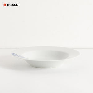 Ensemble de vaisselle en céramique à imprimé de fleurs artistiques, vaisselle durable pour les maisons modernes et l'utilisation quotidienne - Product Image 2