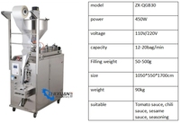Machine d'emballage électrique automatique pour sachets de jus de tomate épais, machine de remplissage et de scellage pour liquides, pâtes et ketchup