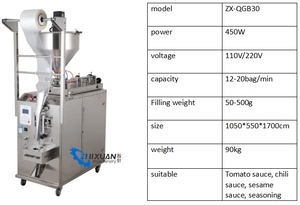 Chất lỏng tự động nước trái cây gói túi máy đóng gói chất lỏng Dán Nước Sốt cà chua điền niêm phong máy gói - Product Image 2