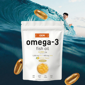 120 gélules souples de haute qualité, gélules souples naturelles pour adultes, huile de poisson d'eau profonde, oméga 3 DHA et EPA, améliore l'immunité pour les hommes, haute dose - Product Image 5