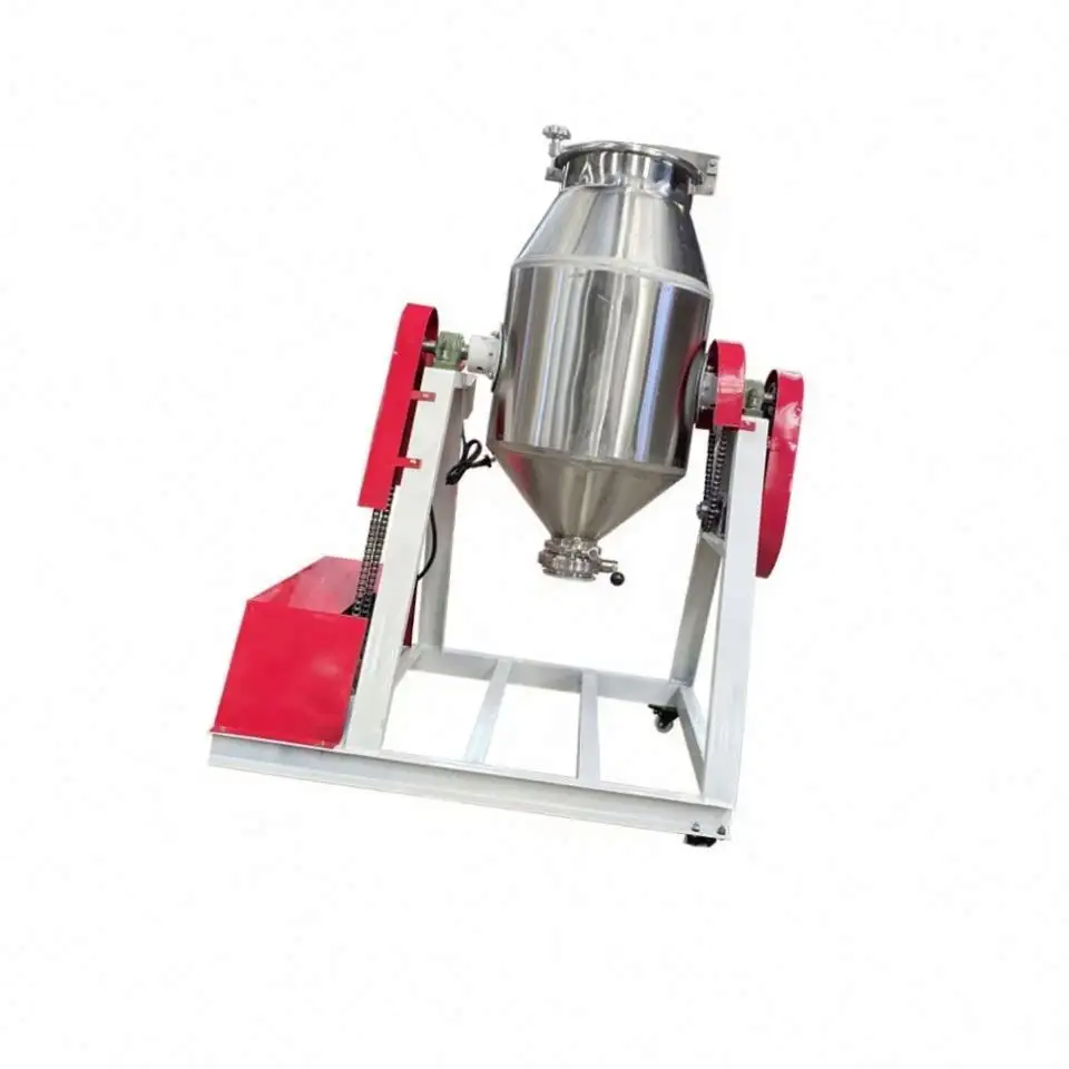 Máquina de agitação de aço inoxidável para alimentos com proteína de feno em pó e sabor de chá gelado Tubo giratório