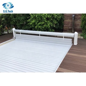 Couverture de <span class=keywords><strong>piscine</strong></span> carrée en PVC durable <span class=keywords><strong>pour</strong></span> extérieur, avec <span class=keywords><strong>volet</strong></span> roulant <span class=keywords><strong>électrique</strong></span> en acier, <span class=keywords><strong>pour</strong></span> <span class=keywords><strong>piscine</strong></span> familiale - Product Image 5