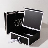 Boîte Cadeau Premium OEM avec Logo Personnalisé, Grand Coffret Luxe en Carton pour Perruques et Extensions Capillaires, Boîte d'Emballage Magnétique